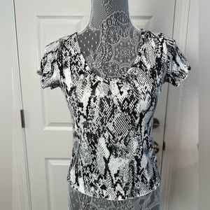 Olivia Rae snake skin print, black and, XS